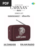 Saregama Carvaan Mini RabindraSangeet Songlist 1.1