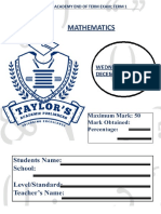 Mathematics - Level 3 FE