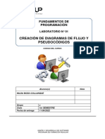 Lab 01 - Creación de Diagramas de Flujo y Pseudocódigos 