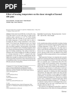 Effect of Brazing Temperature On The Shear Strength of Inconel