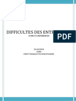 Difficultes Des Entreprises