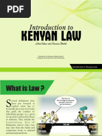 Introduction To Kenyan Law Booklet