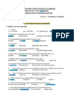 General Science Worksheet (Answerkey)