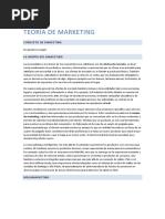 Teoría de Marketing