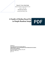 A Family of Median Based Estimators in Simple Random Sampling