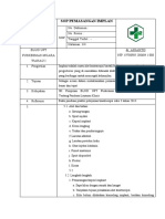 Sop Pemasangan Implan 2022