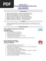 Resume - Network Planning & Optimization - 2022