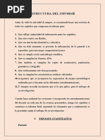 Estructura Del Informe Final de Investigacion