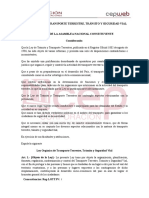 Ley Orgánica de Transporte Terrestre, Tránsito y Seguridad Vial