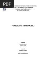 Hormigon Traslucido