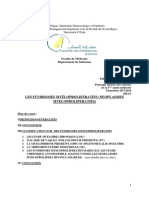 LES SYNDROMES MYÉLOPROLIFERATIFS 2018 DR YAFOUR