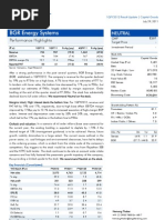 BGR Energy Systems: Performance Highlights