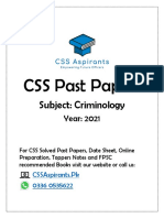 Criminology 2021