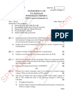 Be - Electrical Engineering - Semester 5 - 2018 - August - Power Electronics Pe Pattern 2015