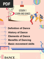 Lesson 1 Dance