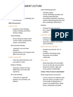 Health Assessment Lecture Reviewer