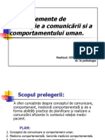 Elemente de Psihologie A Comunicării Și A Comportamentului Uman