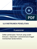 Uji Instrumen Penelitian