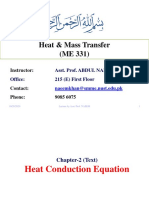 2 - 1D Conduction Eq.