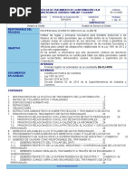 Manual Políticas de Tratamiento de La Informacion Caja Santandereana de Subsidio Familiar Cajasan