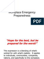 Workplace Emergency Preparedness