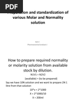 Unit 4 Preprations and Standardisation of Standard Solutions