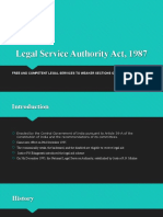 Legal Service Authority Act and Its Implications