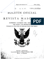 Boletín Oficial y Revista Masónica Del Supremo Consejo Del Grado 33 para España y Sus Dependencias. 1935-03