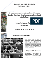 Ley Marco de Cambio Climático - César Ipenza