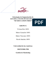 Estrategias de Segmentación de Mercados y Elección Del Mercado Meta