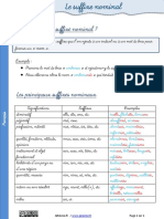 Lecon Suffixe Nominal
