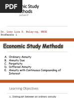 Lecture9 - ES301 Engineering Economics