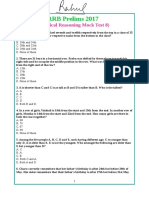 Logical Reasoning Mock Test 8