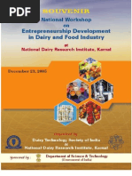 Entrepreneurship Development in Dairy and Food Industry