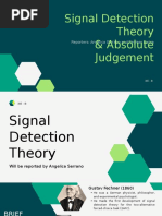 Signal Detection Theory