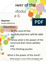 Module 6 The Power of The Mind