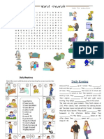 Daily Routine Worksheet 1