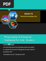 18.preparation of Financial Statements For Sole Traders