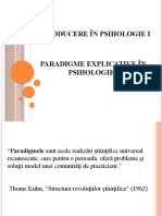 Paradigme PSIHOLOGIE