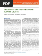 Chapter 1 - THZ Solid-State Source Based On IMPATT Devices