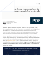 What Do Data-Driven Companies Have in Common - Research Reveals Five Key Trends