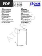 Manual Instrucciones Gavina GT Gti R Instalador