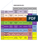 Horario Examen Sust 2022-1