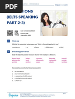 Possessions Ielts Speaking Part 2 3 British English Student Ver2