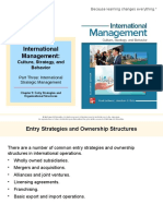 Chapter 7 Entry Strategies and Organizational Structures