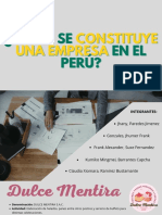 ¿Cómo Se Constituye Una Empres en El Perú