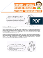 Crisis Del Tahuantinsuyo y Conquista Del Peru para Quinto de Primaria