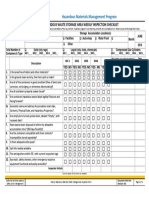 Hazardous Material Weekly Inspection