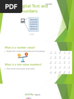 Lesson (5) Digital Text and Numbers