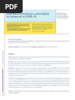 Enfermeria Comunitaria y Salud Digital en Pandemia